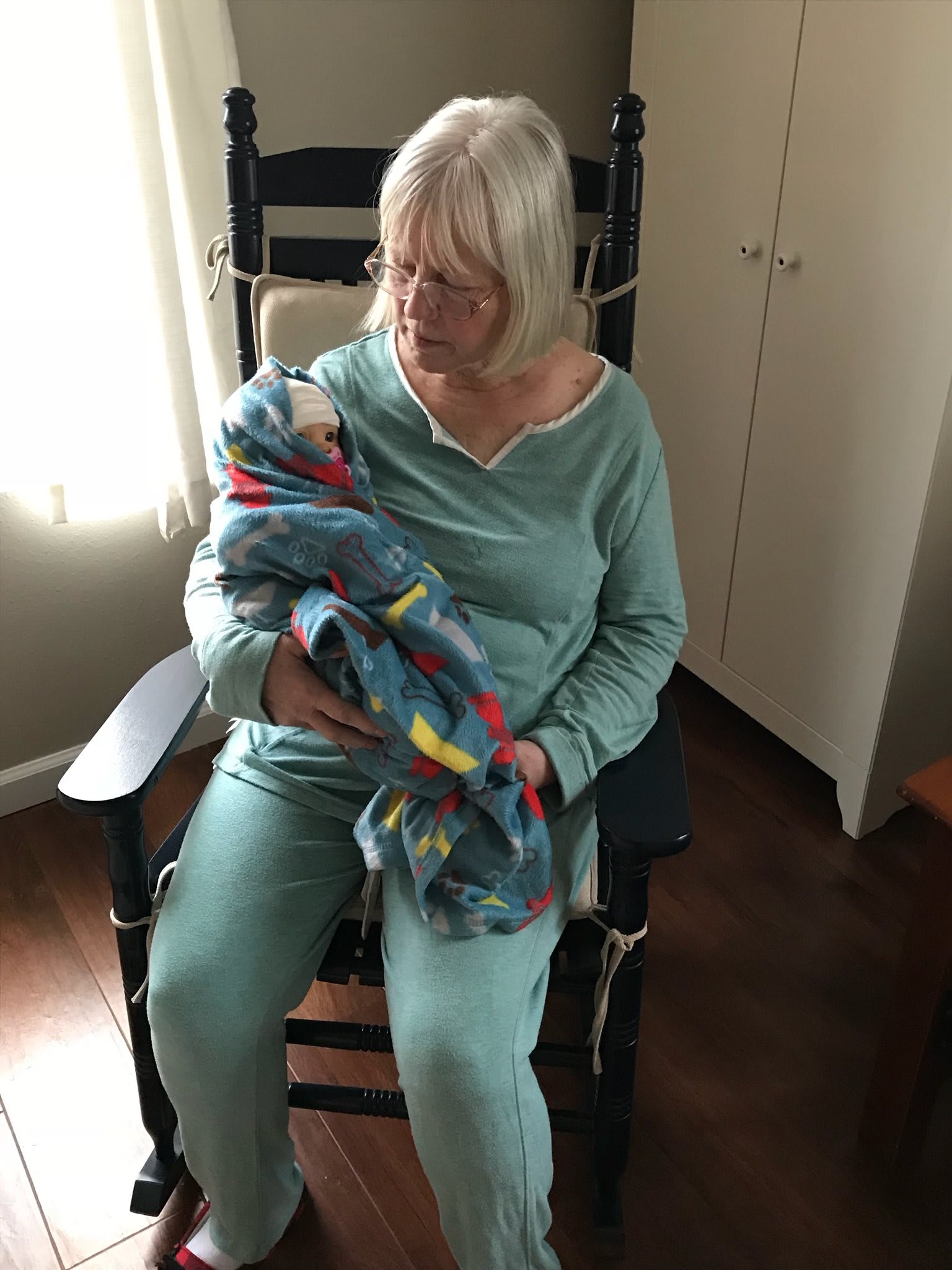 Quiet residential moment reflecting memory care support